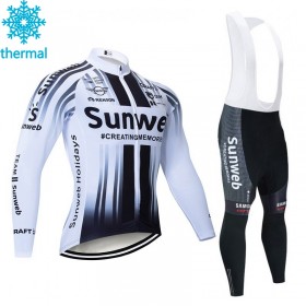 Tenue Maillot M/L + Collant à Bretelles 2020 Team Sunweb Hiver Thermal Fleece N002